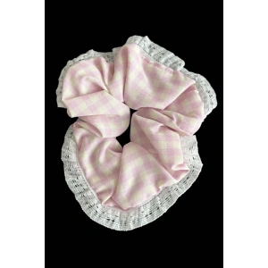 Pembe Renk Pötikare Desenli Simit Toka