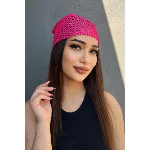 Pembe Renk Simli Fular