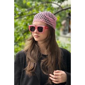 Pembe Renk Simli Fular