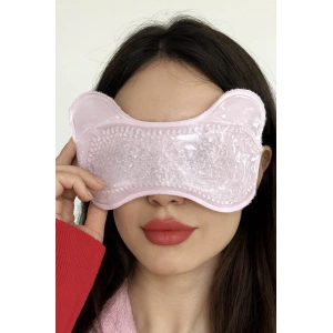 Pembe Renk Soğuk Kompres Jel Göz Altı Morlukları Azaltmaya Soğuk Sıcak Kompres Jel