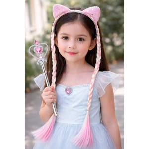 Pembe Renk Taç/Asa Set