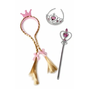 Pembe Renk Taç /Asa Set