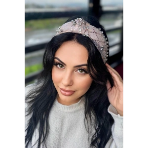 Pembe Renk Taş Ve Yıldız Detaylı Taç