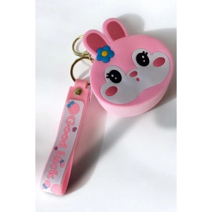 Pembe Renk Tavşan Figürlü Anahtarlık/ Cüzdan