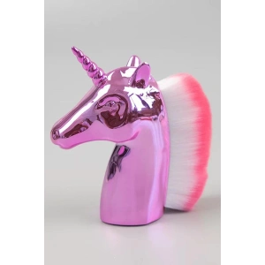Pembe Renk Unicorn Figürlü Allık/Makyaj Fırçası
