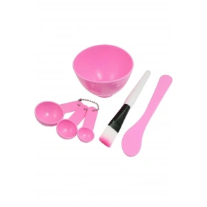 Pembe Renk Yüz Maskesi Karıştırma Kabı