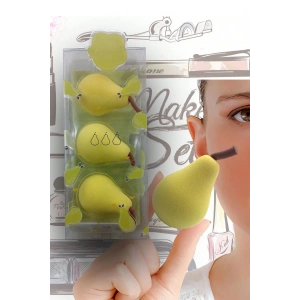 Pürüzsüz Dokulu 3lü Makyaj Süngeri Seti