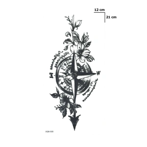 Pusula Geçici Dövme Tattoo