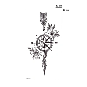 Pusula Geçici Dövme Tattoo