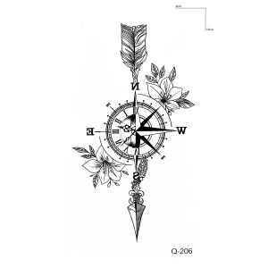 Pusula Mini Geçici Dövme Tattoo