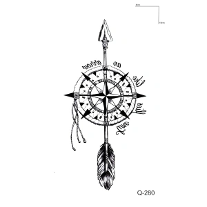 Pusula Mini Geçici Dövme Tattoo