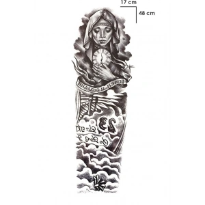 Rahibe Dövme Kol Geçici Tattoo