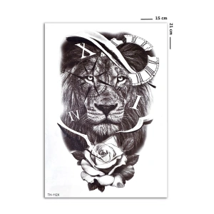 Roma Rakamlı Aslan Geçici Dövme Tattoo