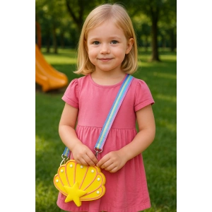 Sarı Renk Deniz Kabuğu Figürlü Çocuk Çanta