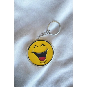 Sarı Renk Emoji Figürlü Anahtarlık