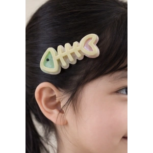 Sarı Renk Kılçık Figürlü Yan Toka