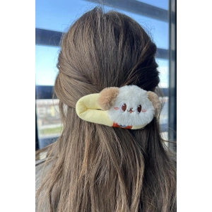 Sarı Renk Köpek Figürlü Yan Toka