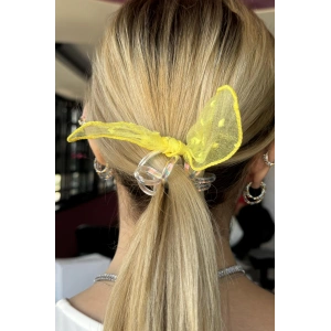 Sarı Renk Kurdele Figürlü Helezon Toka