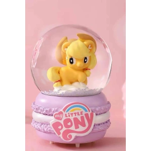 Sarı Renk Unicorn Figürlü Küçük Boy Işıklı Kar Küresi