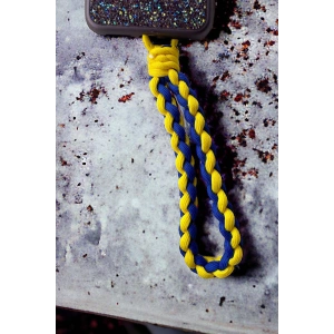 Sarı Ve Lacivert Renk İp Detaylı Telefon Aksesuarı