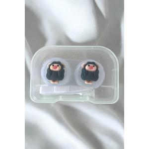 Şeffaf Renk Koyun Figürlü Lens Saklama Kutusu