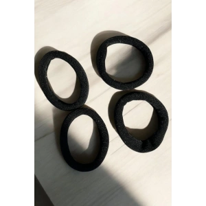 Siyah Renk 4lü Lastik Toka