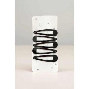 Siyah Renk 5li Yan Toka Set