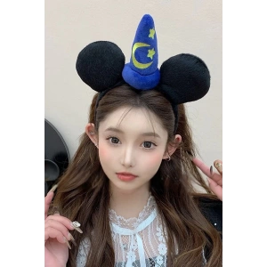 Siyah Renk Ay Ve Yıldız Figürlü Kulak Detaylı Taç