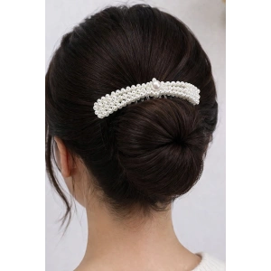 Siyah Renk İnci Detaylı Tarak Toka