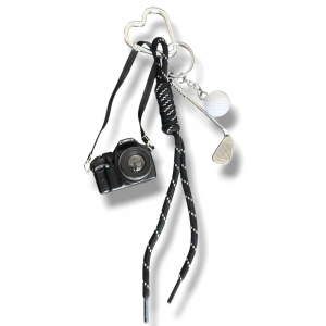 Siyah Renk Karışık Figürlü Çanta Charm/ Anahtarlık