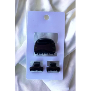 Siyah Renk Mandal Toka Set