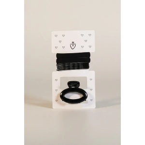 Siyah Renk Mandal Toka Tel Toka Ve Lastik Toka Set