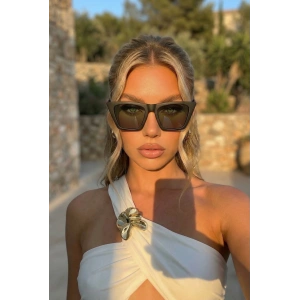 Siyah Renk Mat Kadın Güneş Gözlük