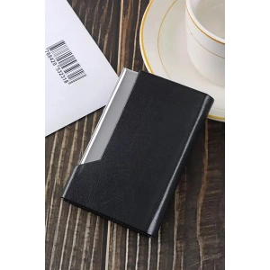 Siyah Renk Metal Cüzdan/Kartlık