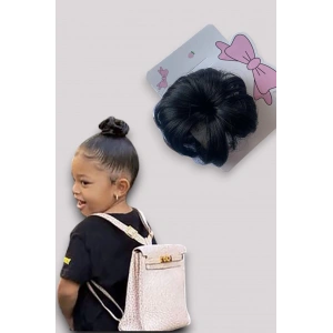 Siyah Renk Saç Detaylı Yan Toka