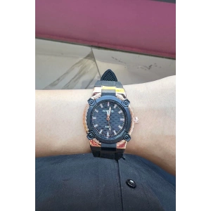 Siyah Renk Silikon Kordonlu Kadın Saat