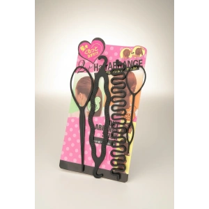 Siyah Renk Topuz Ve Örgü Aparatı