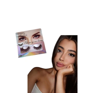 Siyah Renk Yoğun 3D Volüm İpek Takma Kirpik