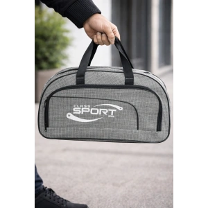 Siyah Ve Beyaz Renk Büyük Boy El Çantası/ Seyahat Çantası