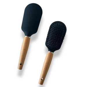 Siyah Ve Kahve Renk Saç Tarama Fırçası/ Tarak