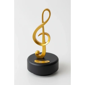 Sol Anahtar Figürlü Hareketli Müzik Kutusu