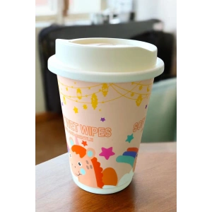 Somon Renk Unicorn Figürlü Anahtarlık Detaylı Kutulu Islak Mendil