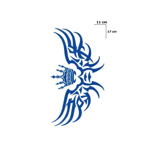 Taç Sonradan Kararan Yarı Kalıcı Geçici Dövme Tattoo