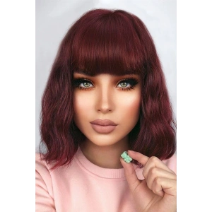 Takma Kahkül - Koyu Kızıl - 99# - Uzun Kenarlı