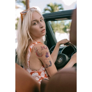 Tavşan Modelli Geçici Dövme Tattoo