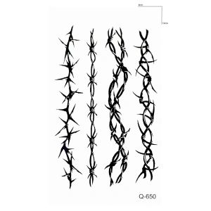 Tribal Dikenli Tel Geçici Mini Dövme Tattoo