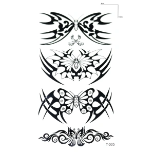 Tribal Kelebek Mini Geçici Dövme Tattoo