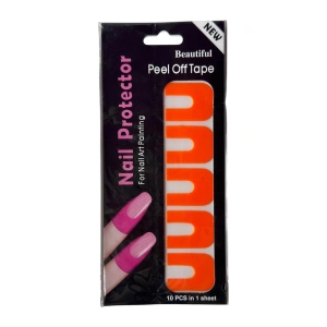 Turuncu Renk 10lu Oje Koruyucu Soyulabilir Manikür Bandı