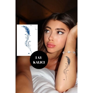 Tüy Figürlü 12 Saat Sonra Kararan Geçici Dövme Tattoo