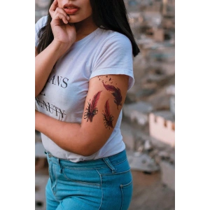 Geçici Tüy Figürlü Dövme Tattoo